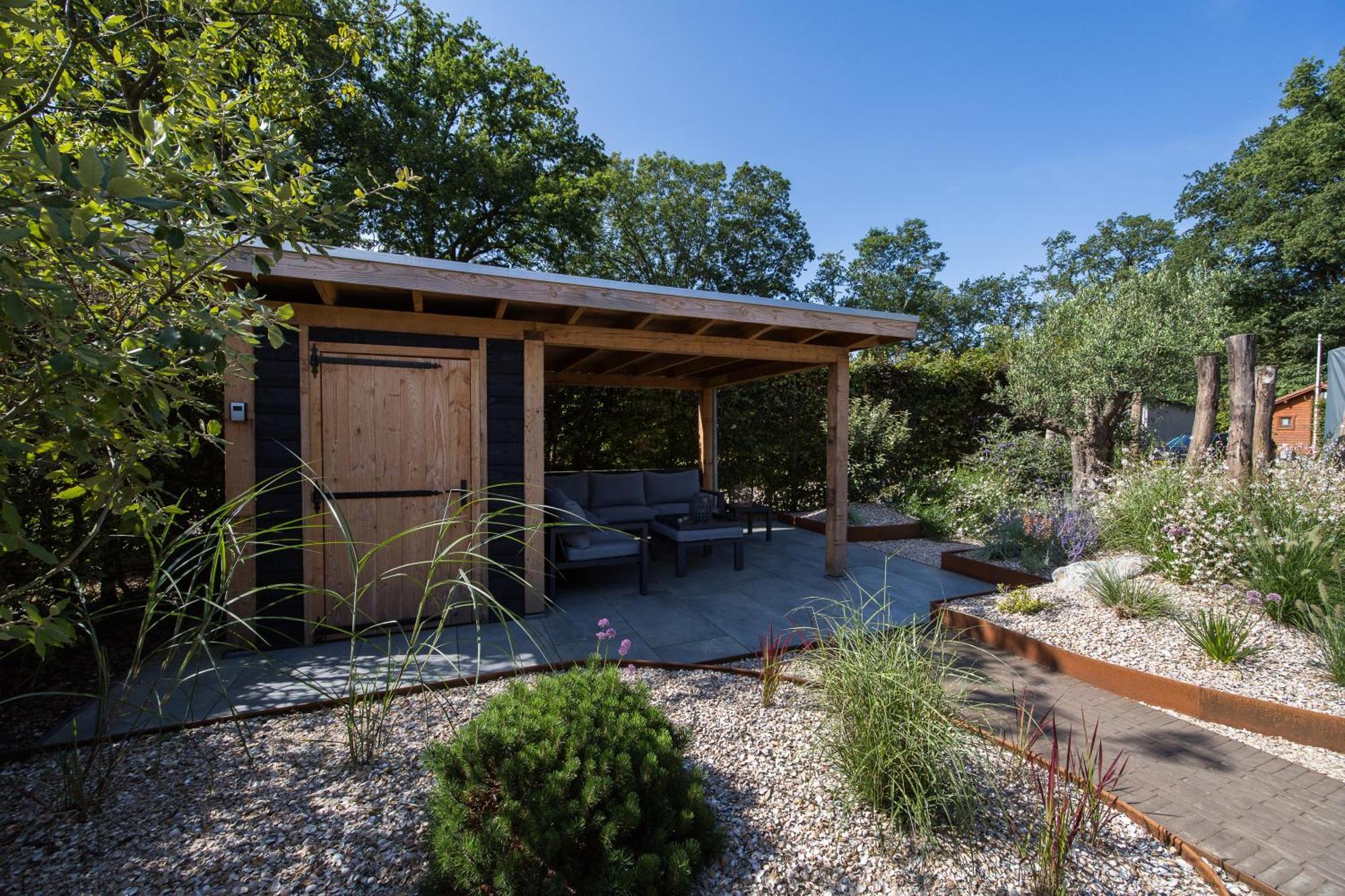 Modern Ingericht Chalet Op Groen Park Op De Veluwe Epe Bagian luar foto