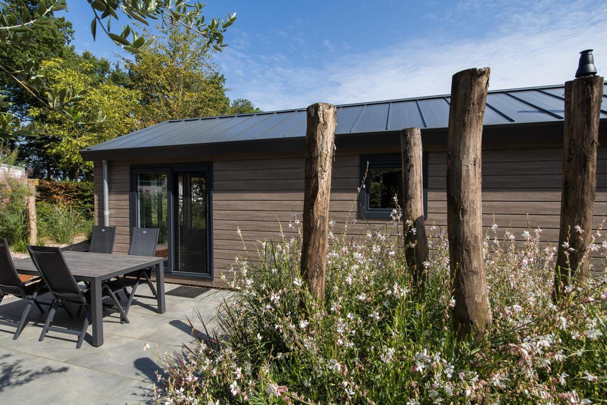 Modern Ingericht Chalet Op Groen Park Op De Veluwe Epe Bagian luar foto